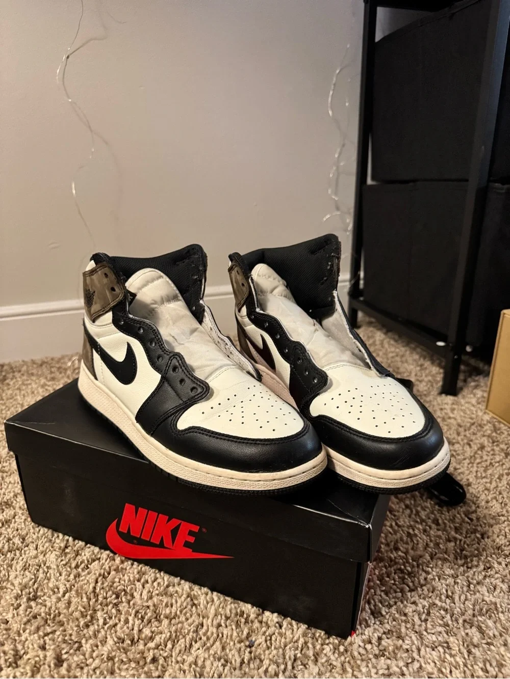 Jordan Men’s Black/White High-Top Sneaker